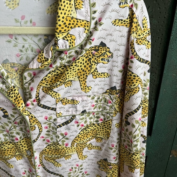 Printfresh Leopard Print Pajama Set - Pink and Yellow - Picture 5 of 12